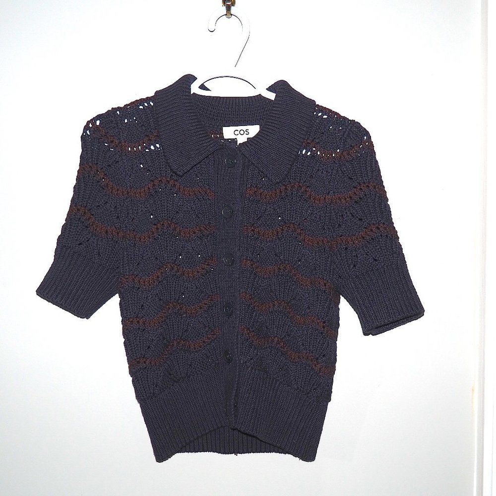 COS Collared Short Sleeve Knit Shirt